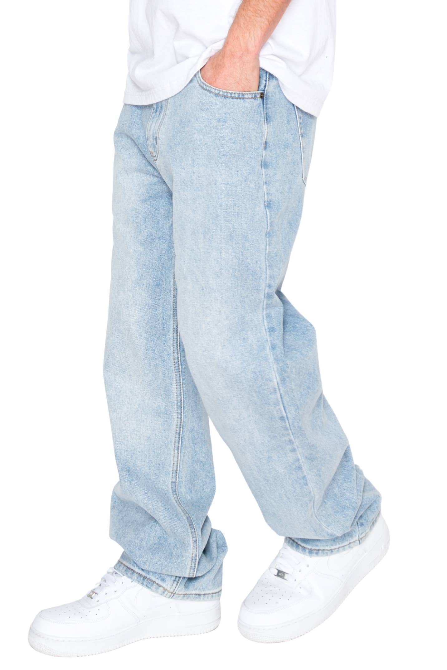Victorious - DL999 ATLAS Essential Baggy Denim Jeans (Open Pack): GREY / 30
