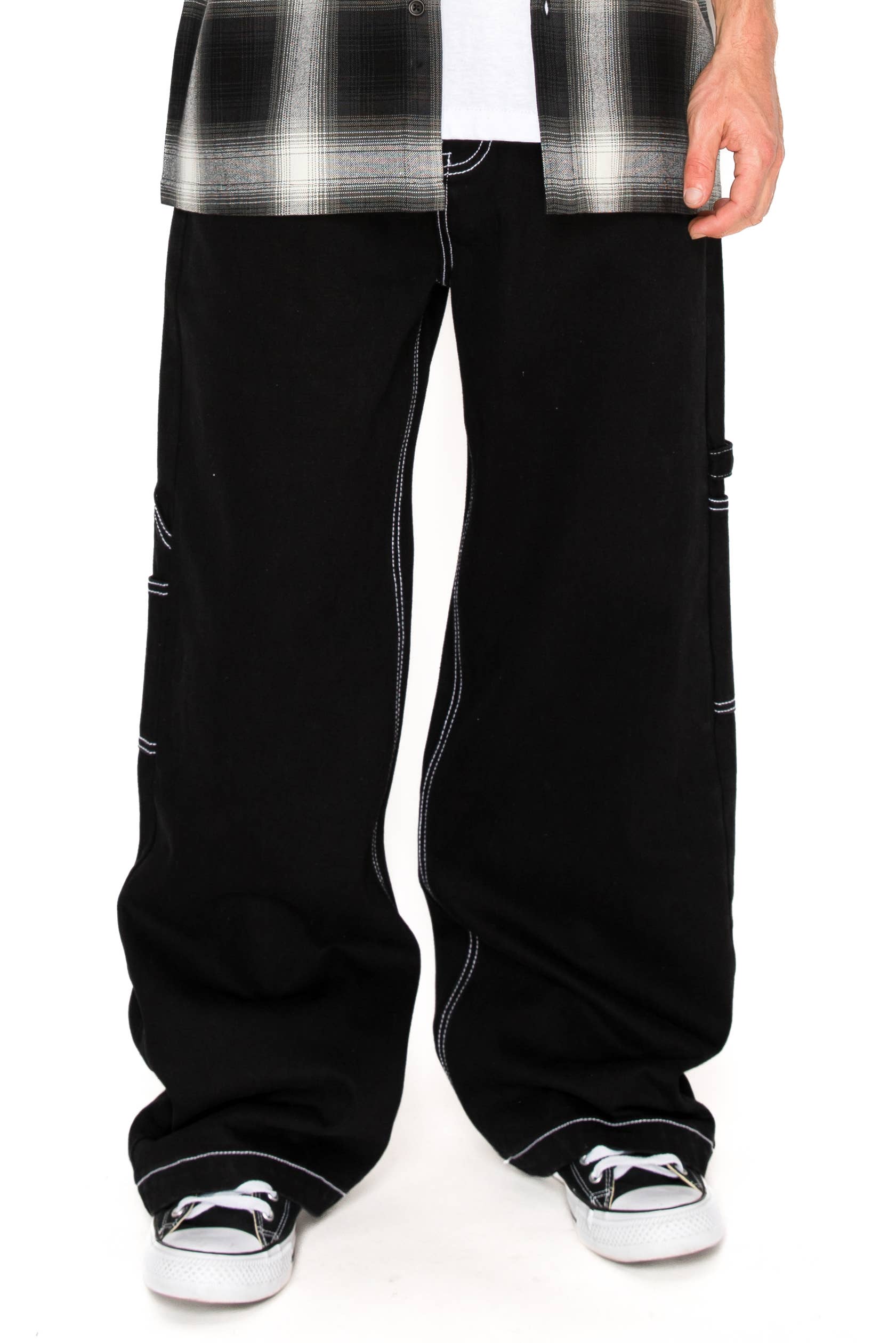 Victorious - DL983 KRAKEN Ultra Baggy Carpenter Jeans (Open Pack): Black / 32