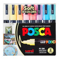 💥NIB💥 Uni POSCA PC-5M Water–Based Paint Markers Set [8–SOFT COLOURS]