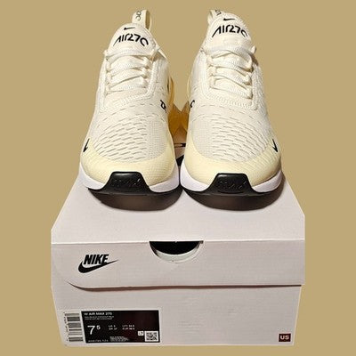 🚺 7.5 US — Nike Air Max 270 2024 [SAIL/BLACK–COCONUT MILK] AH6789–124