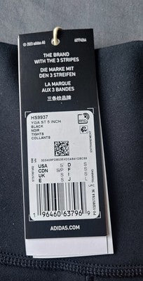 🚺 S US — adidas All Me 5-inch Short Leggings [BLACK] HS9937