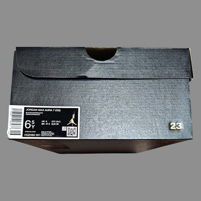 🚹 6.5Y US — Jordan Max Aura 7 GS 2025 [BLACK/ANTHRACITE] HQ2089–001