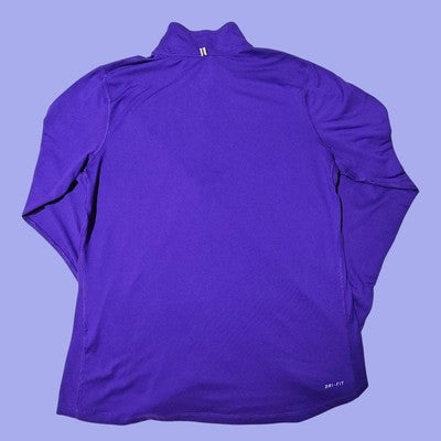 🚺 M US — Nike Dri-fit Quarter-Zip Long-Sleeve Running Top [PURPLE]