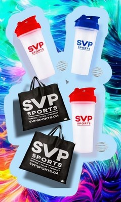 💥NEW💥 [x3] SVP SPORTS Leak-Proof Shaker Bottles 28Oz. & Mixing Balls BPA-FREE