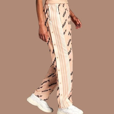 🚺 M US — adidas Originals Adibreak "Logomania" Track Pants [BLUSH PINK] HM4882