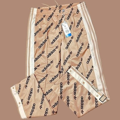 🚺 M US — adidas Originals Adibreak "Logomania" Track Pants [BLUSH PINK] HM4882