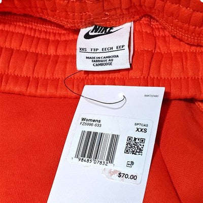 🚺 2XS US — Nike Sportswear Pheonix Fleece OS HW Sweatpants [ORANGE]  FZ5996-633