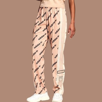🚺 M US — adidas Originals Adibreak "Logomania" Track Pants [BLUSH PINK] HM4882