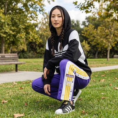 🚺 S US — adidas Originals Adibreak Track Pants [ENERGY INK/BOLD GOLD] IN6298