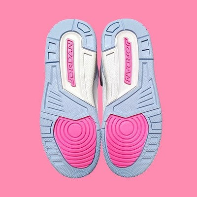 🚺3.5Y US — Air Jordan 3 Retro GS 2025 [WHITE/PINK GLOW–COBALT BLISS] HQ0784–101