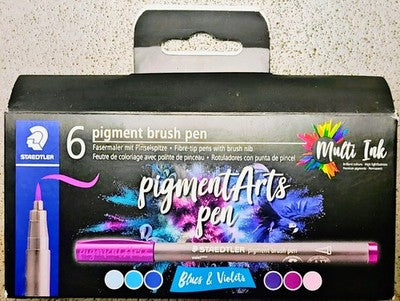 💥NIB💥 [x5] STAEDTLER 6 Pigment Brush Pen—Multicolor‼️$95 VALUE‼️😱