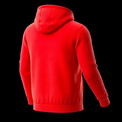 🚻 XL US (Youth) — adidas Junior French Terry Hoodie [RUBY RED/BLACK] JE1389