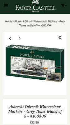 💥NIB💥 [x2] Faber-Castell Albrecht Dürer Dual-Ended Artists Watercolor Markers