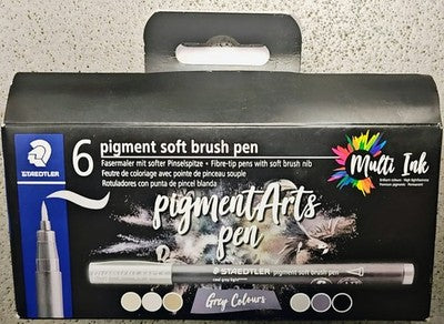 💥NIB💥 [x5] STAEDTLER 6 Pigment Brush Pen—Multicolor‼️$95 VALUE‼️😱