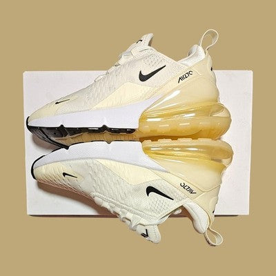 🚺 7.5 US — Nike Air Max 270 2024 [SAIL/BLACK–COCONUT MILK] AH6789–124
