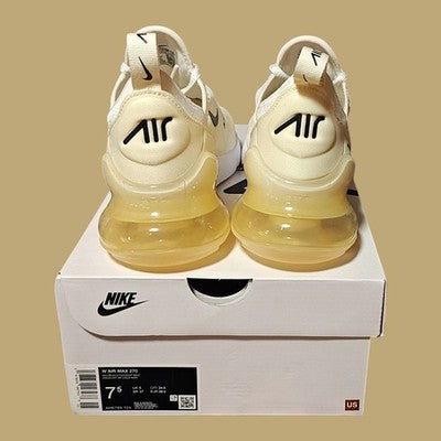 🚺 7.5 US — Nike Air Max 270 2024 [SAIL/BLACK–COCONUT MILK] AH6789–124