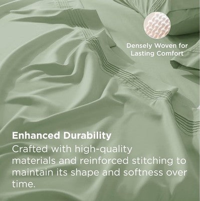 💥NEW💥 QUEEN SIZED—BedSure GentleSoft™ 4pc Deep Pocket Sheet Set [SAGE GREEN]
