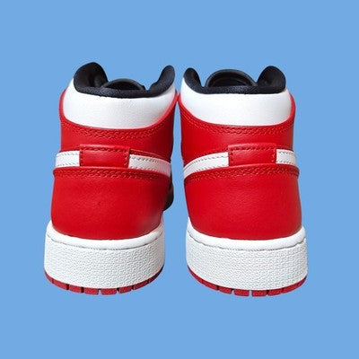 🚹 6Y US — Air Jordan 1 Mid BG 2017 "Chicago" [GYM RED/WHITE–BLACK] 554725-605