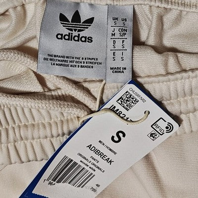 🚹 S US — adidas Originals Adibreak Track Pants [WONDER WHITE] IM8217