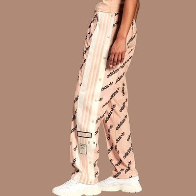 🚺 M US — adidas Originals Adibreak "Logomania" Track Pants [BLUSH PINK] HM4882
