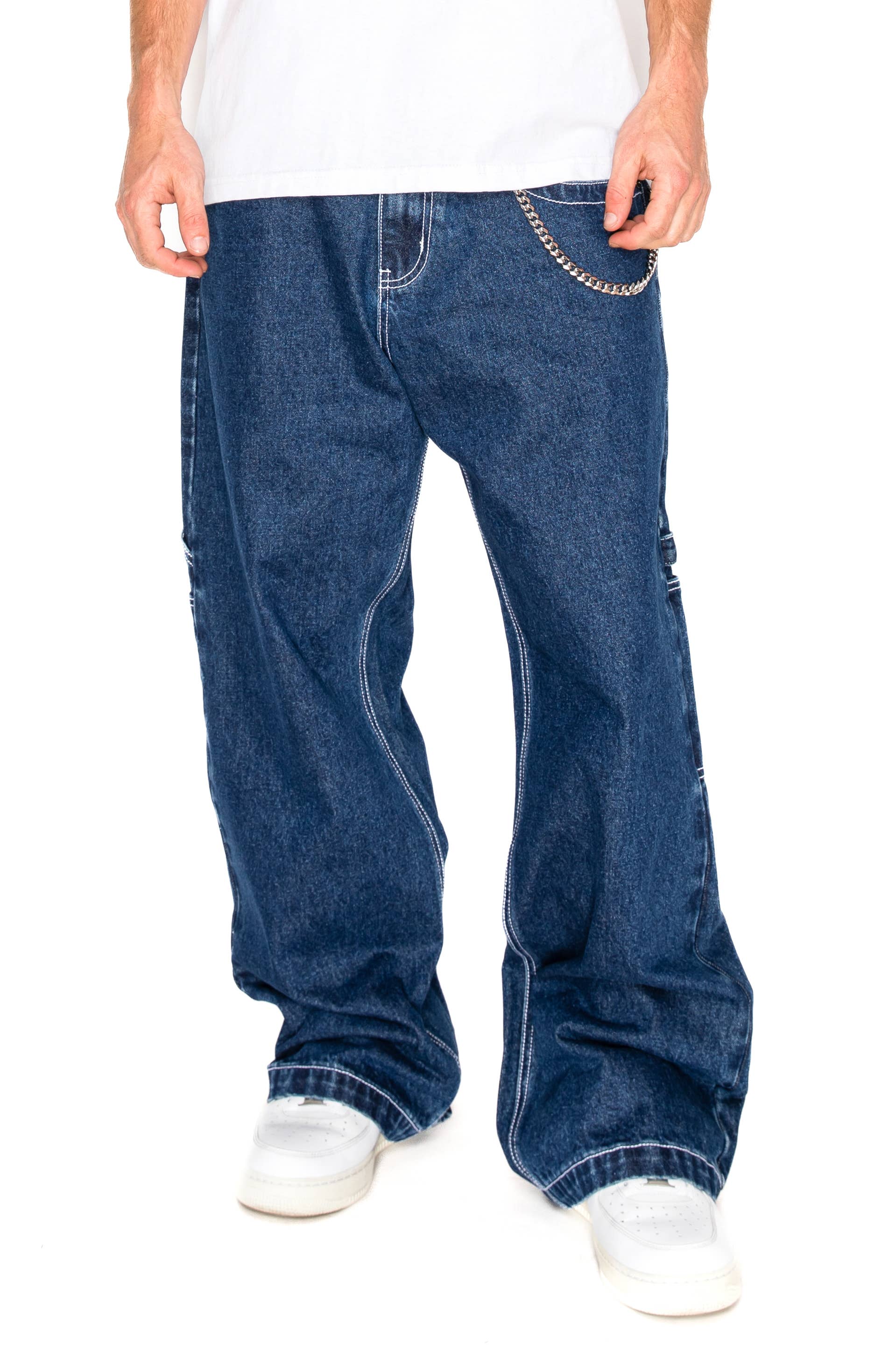 Victorious - DL983 KRAKEN Ultra Baggy Carpenter Jeans (Open Pack): Black / 34