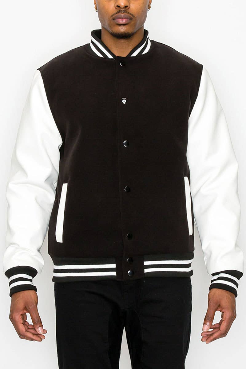 Victorious - JK5073 Essential Melton Jacket (Prepack): BLACK/BLACK / A PACK(S 1 / M 2 / L 2 / XL 1)