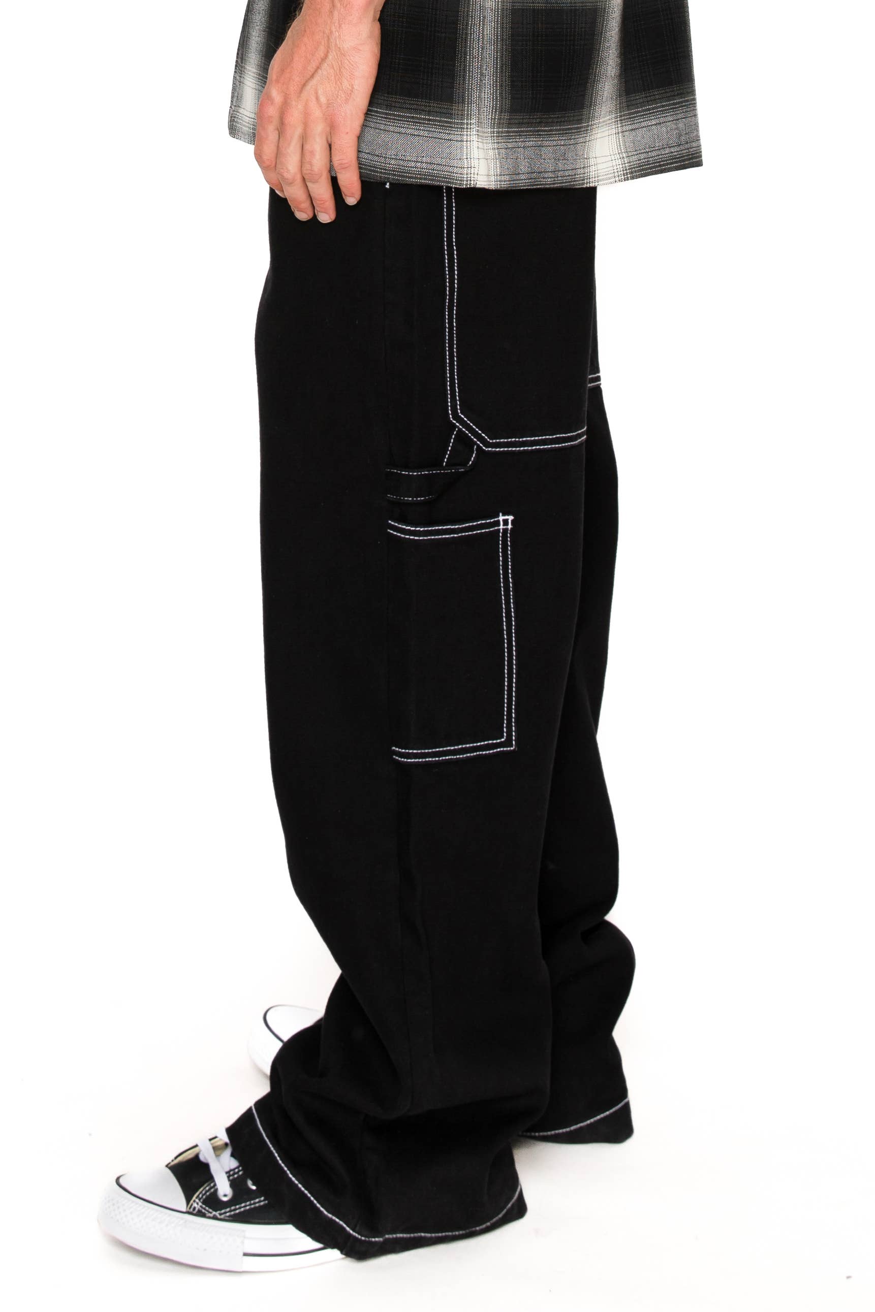 Victorious - DL983 KRAKEN Ultra Baggy Carpenter Jeans (Open Pack): Black / 30