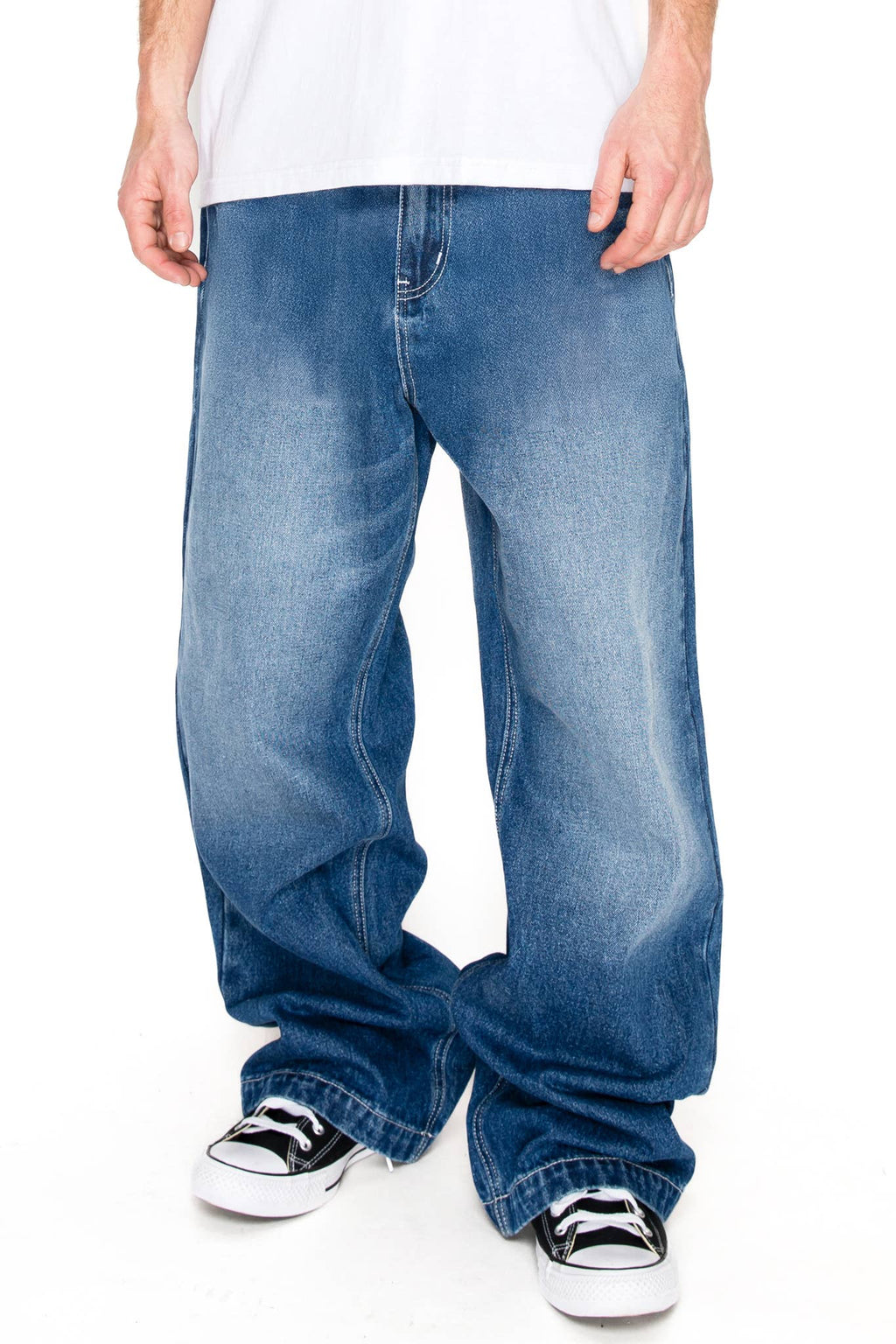 Victorious - DL981 TITAN Ultra Baggy Y2K Wide-Leg Denim Jean (Open Pack): Black / 30