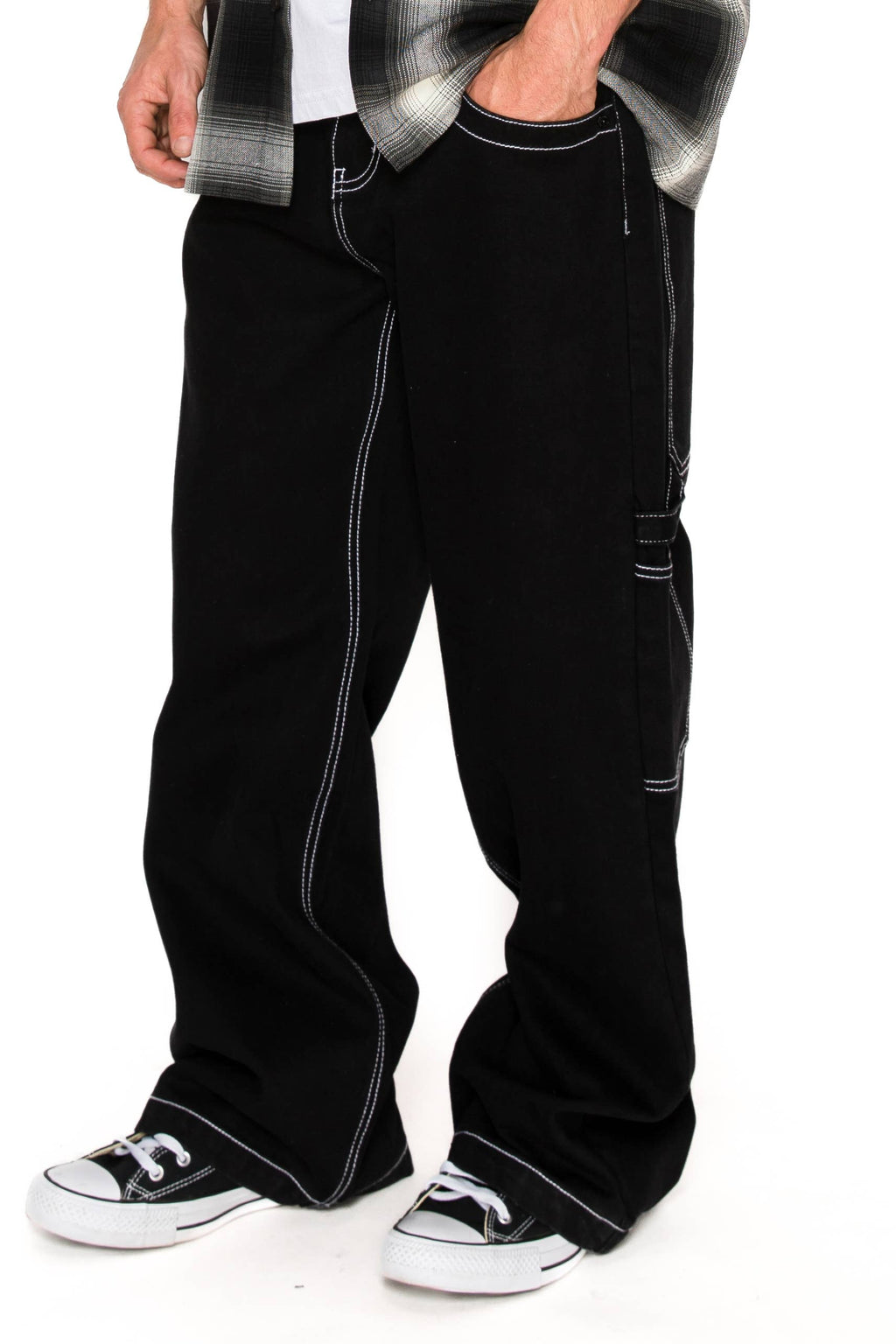 Victorious - DL983 KRAKEN Ultra Baggy Carpenter Jeans (Open Pack): Black / 30