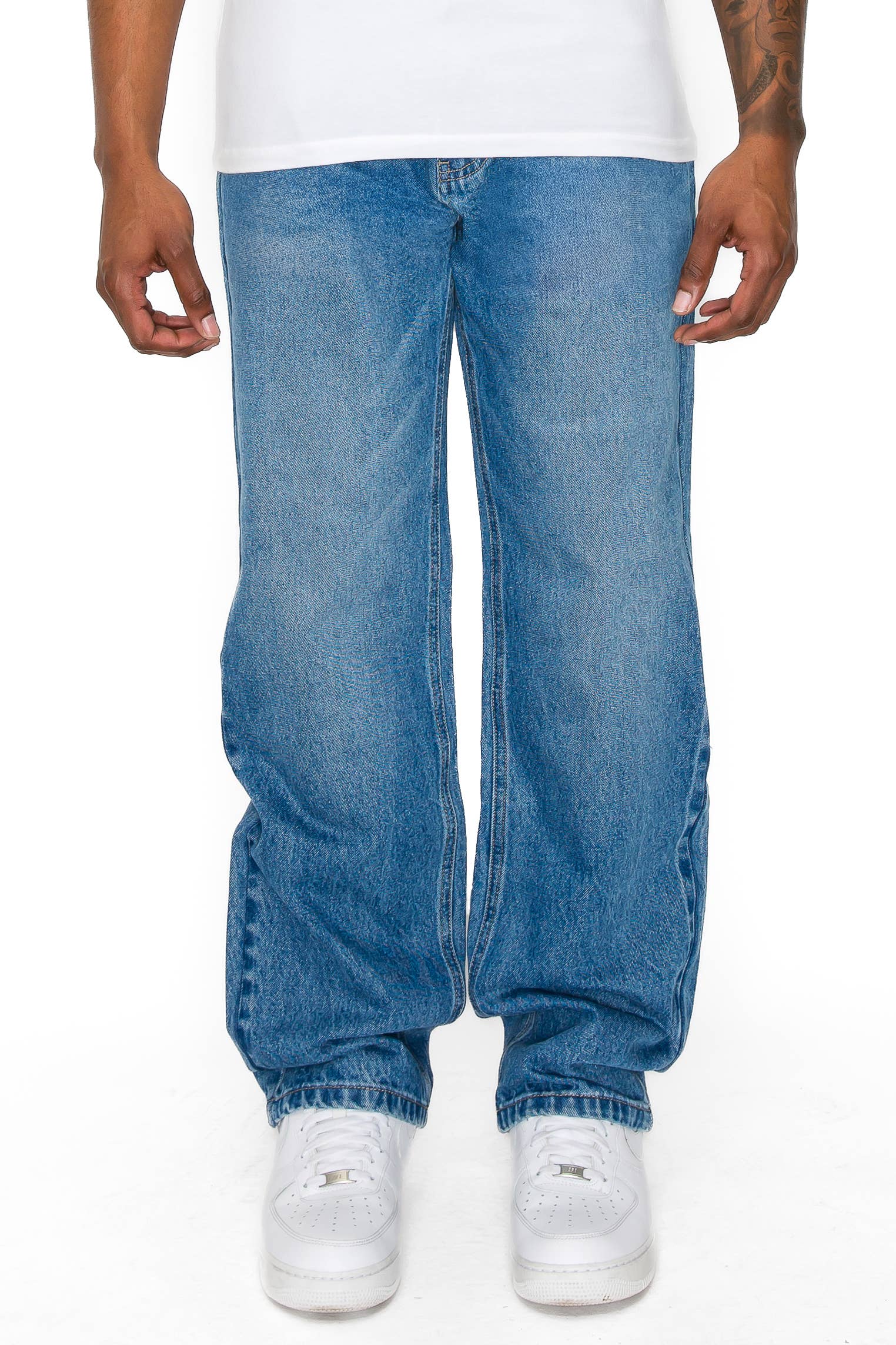 Victorious - DL999 ATLAS Essential Baggy Denim Jeans (Open Pack): GREY / 32