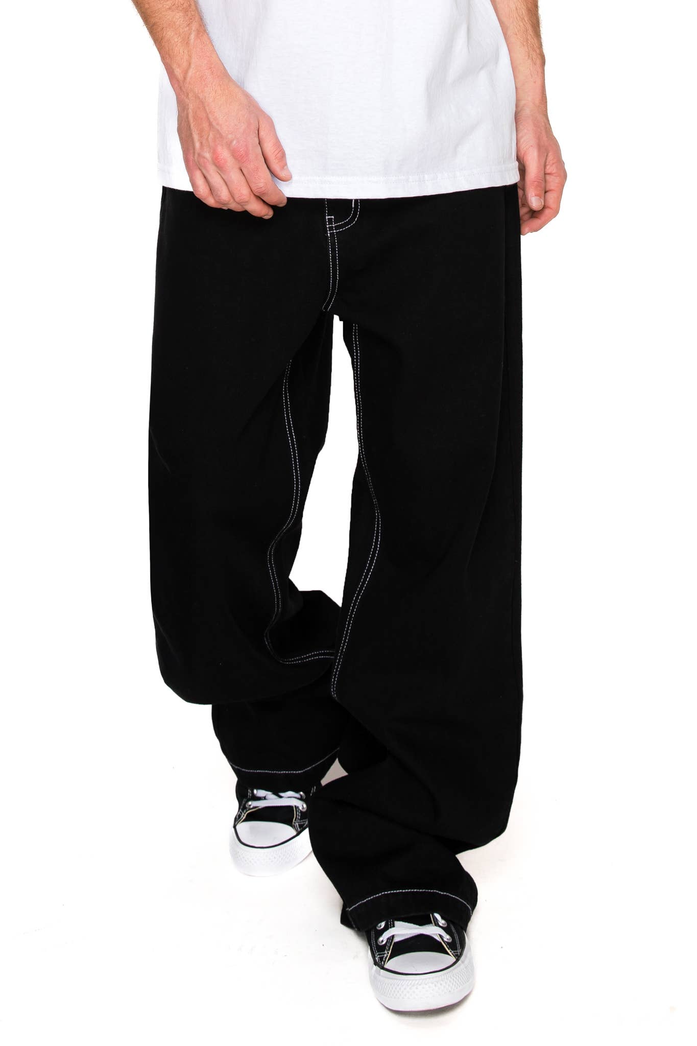 Victorious - DL981 TITAN Ultra Baggy Y2K Wide-Leg Denim Jean (Open Pack): Black / 30