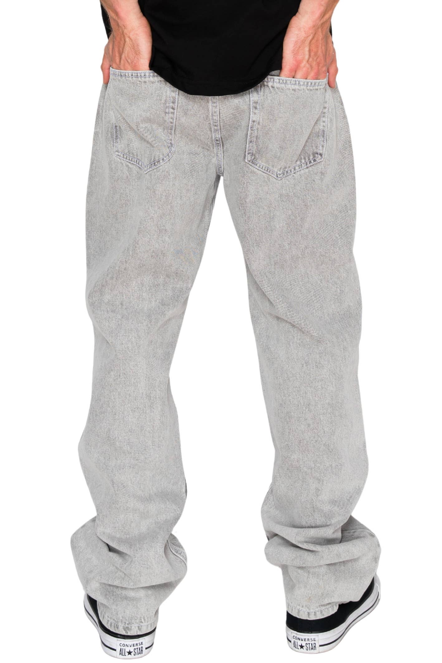 Victorious - DL999 ATLAS Essential Baggy Denim Jeans (Open Pack): GREY / 30