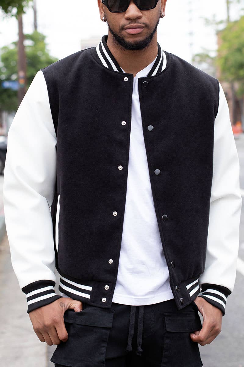 Victorious - JK5073 Essential Melton Jacket (Prepack): BLACK/BLACK / A PACK(S 1 / M 2 / L 2 / XL 1)