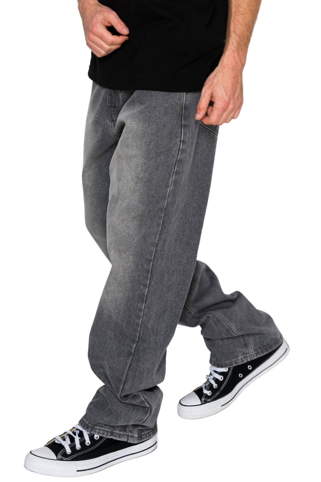Victorious - DL999 ATLAS Essential Baggy Denim Jeans (Open Pack): GREY / 32