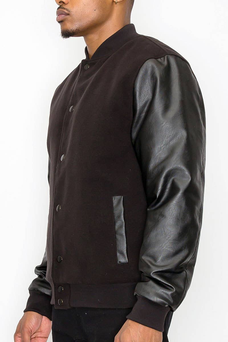 Victorious - JK5073 Essential Melton Jacket (Prepack): BLACK/BLACK / A PACK(S 1 / M 2 / L 2 / XL 1)