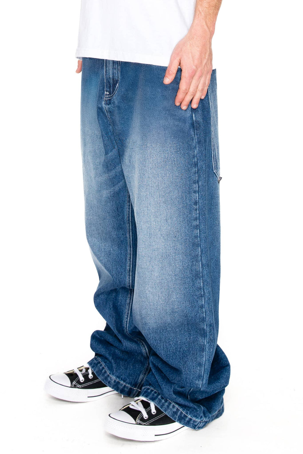Victorious - DL981 TITAN Ultra Baggy Y2K Wide-Leg Denim Jean (Open Pack): Black / 32