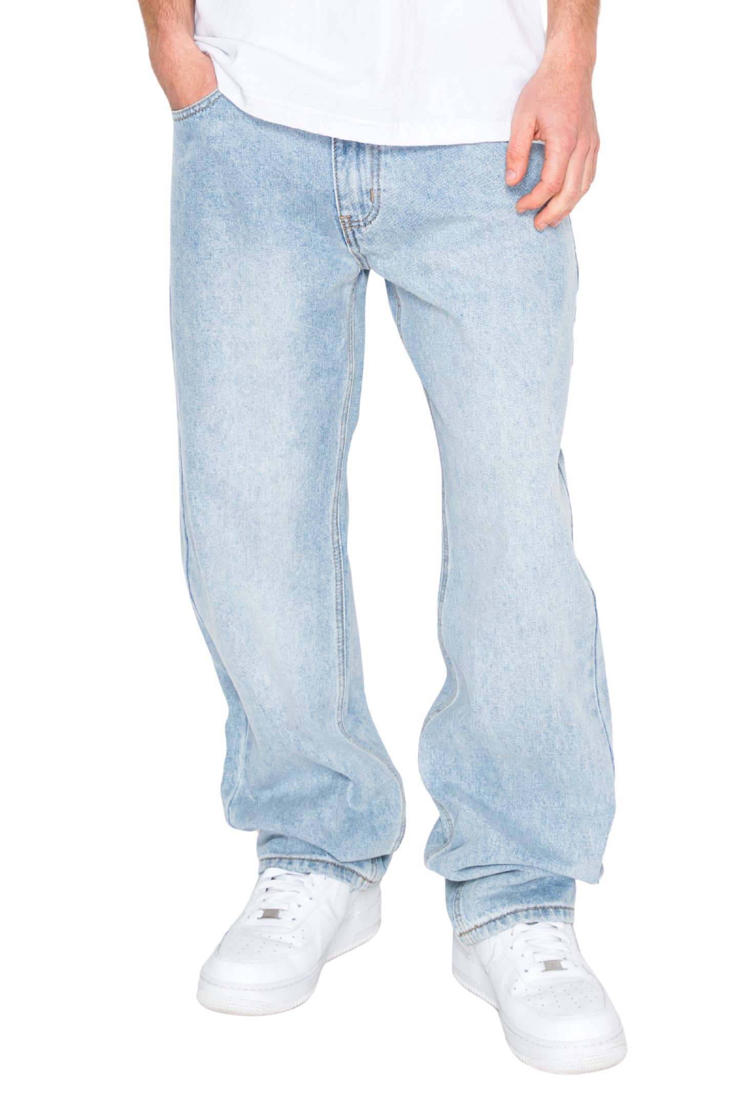 Victorious - DL999 ATLAS Essential Baggy Denim Jeans (Open Pack): GREY / 32